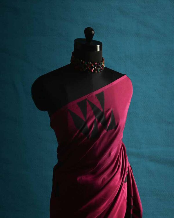Fancy Saree H S Silk Hand block Printed
