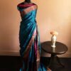 Pure Block Printed Desi Tussar Silk Saree