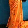 Apricot Soft Mul Cotton saree