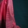 Pink Hand Block Printed Mul Cotton Saree