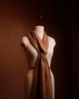 Premium Brown Woolen Scarf for Women – Soft Pure Wool Winter Wrap | Warm & Lightweight