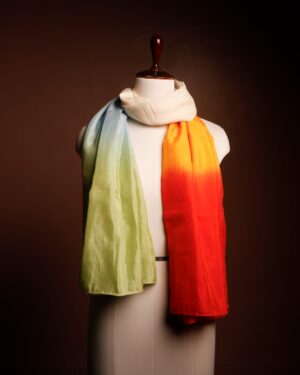Multicolor Lightweight Scarf for Women | Elegant Color Block Wrap
